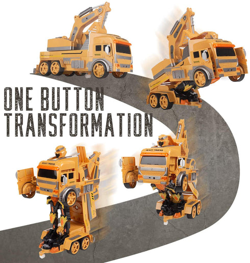 RC Transforming Excavator, Remote Control with Device and Bracelet Watch